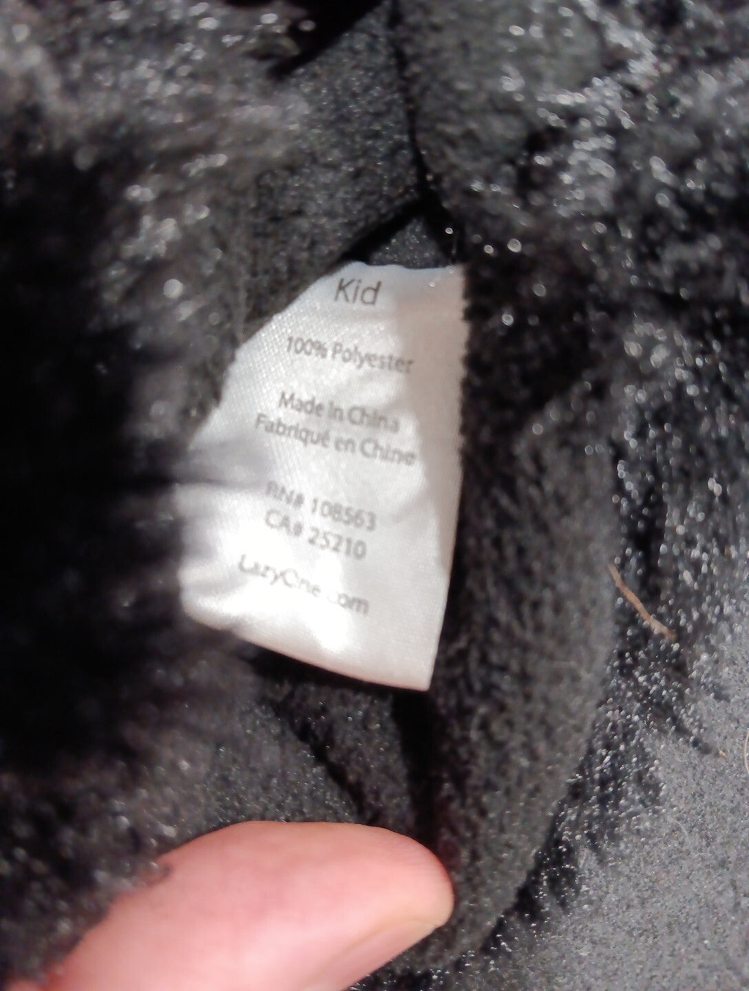 2 Kid Lazy One Animal Paw Pad Claw Plush Mitt Glove Black Bear Furries Dress CN