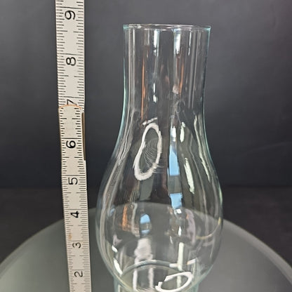2.9" X 8.75" Clear Glass Hurricane Oil Chimney For #2 3 Inch Burner Very Good