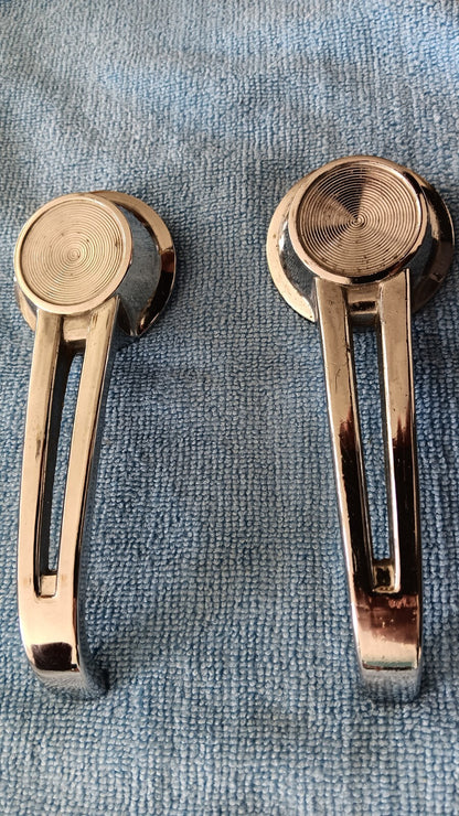 64 1964 Chevelle El Camino & 62 63 64 Chevy Nova Inside Door Handles Chrome Pair