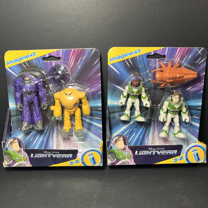 Disney Pixar Lightyear Action Figures Set of 2 Fisher-Price Mattel Imaginext CN