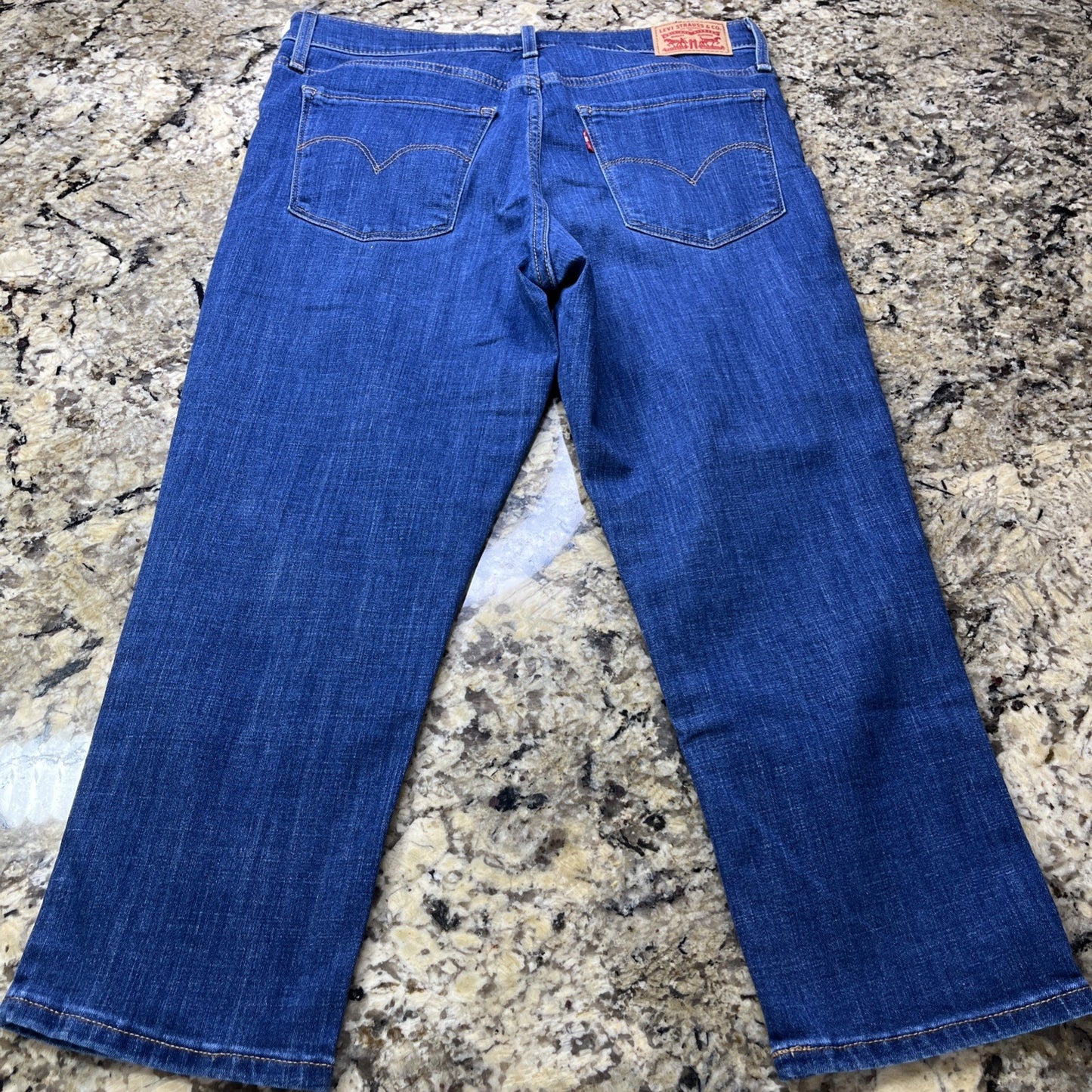 Size 30 Levi 311 Shaping Skinny Capri Women’s Denim Jeans Blue Stretchy READ LK