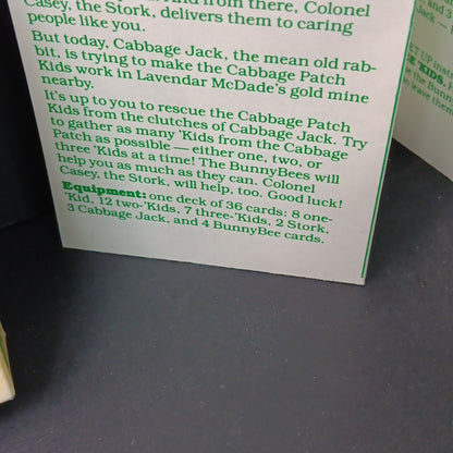 Vintage Parker Brother Cabbage Patch Kids CPK Card Game 1984 Complete in Box