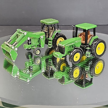 Ertl Joh Deere Diecast Tractor Pair Front End Loader Articulation 1:64 Read