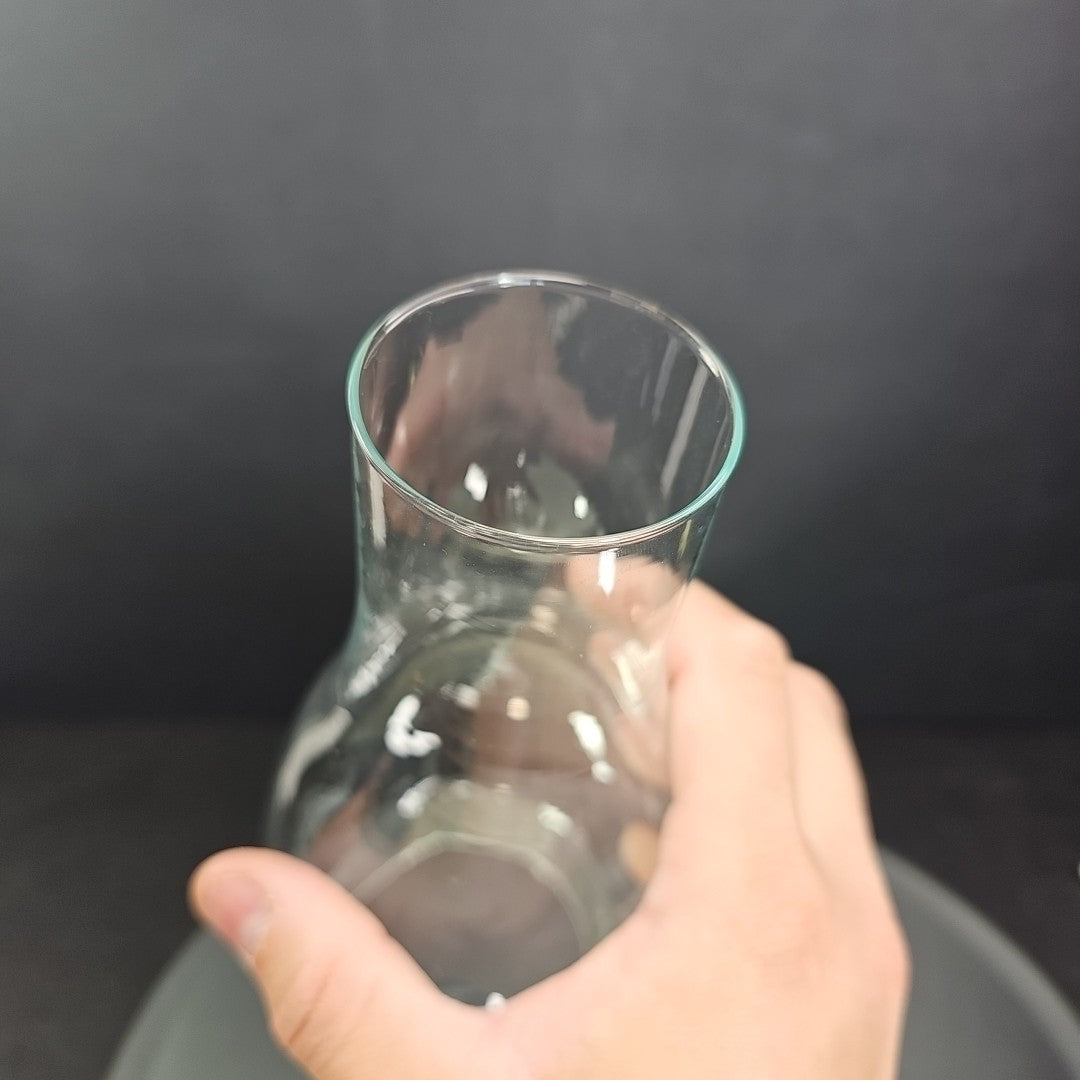 2.9" X 8.75" Clear Glass Hurricane Oil Chimney For #2 3 Inch Burner Very Good