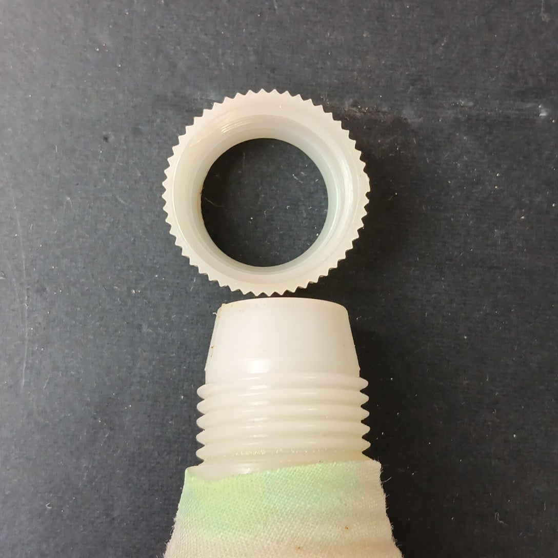 Ateco Pastry Decorating Set 334 c w/ Bag & 6 Metal Icing Tips Tubes Nozzles Vtg