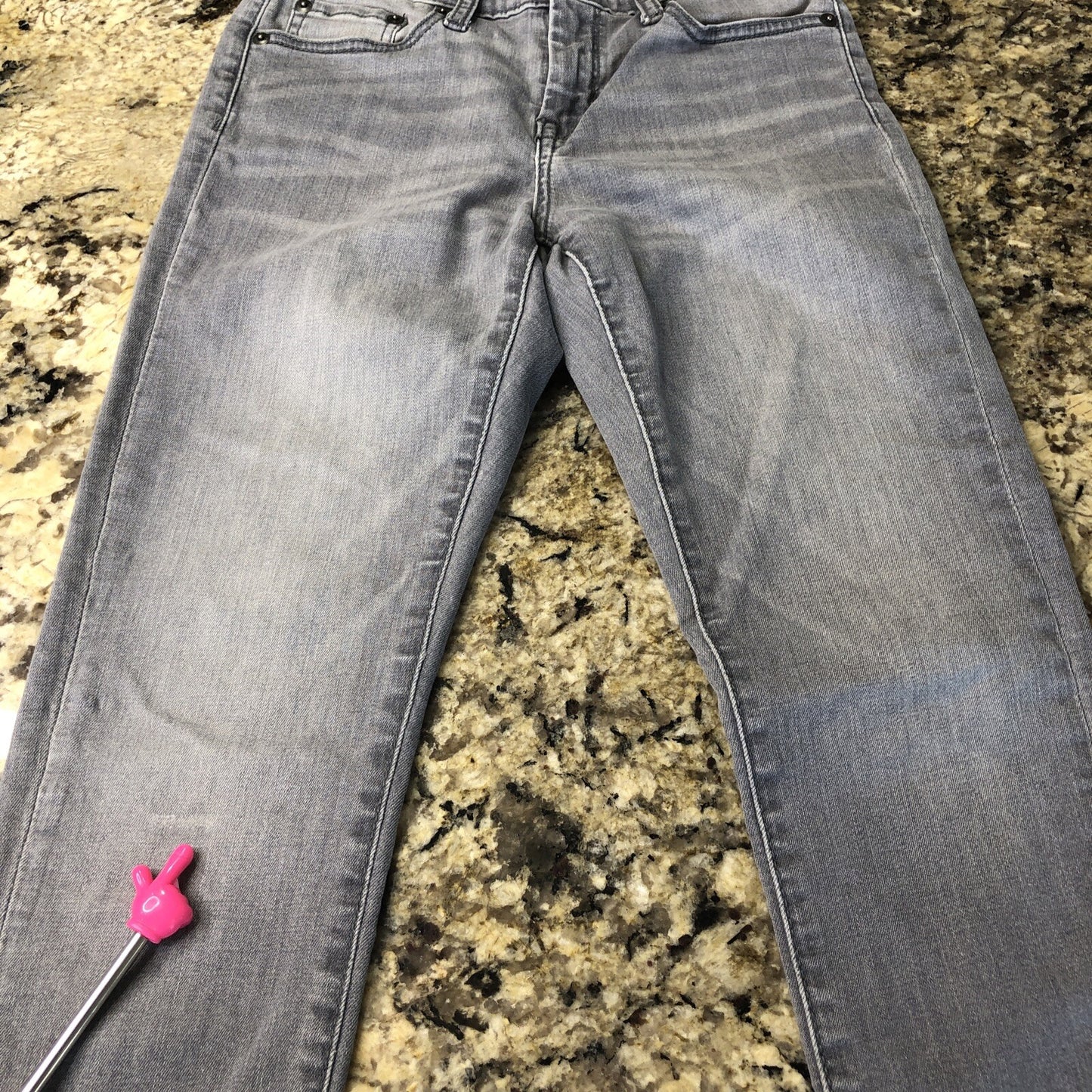 Size 25/0 Banana Republic High Rise Skinny Women Stretchy Jeans Distressed PK