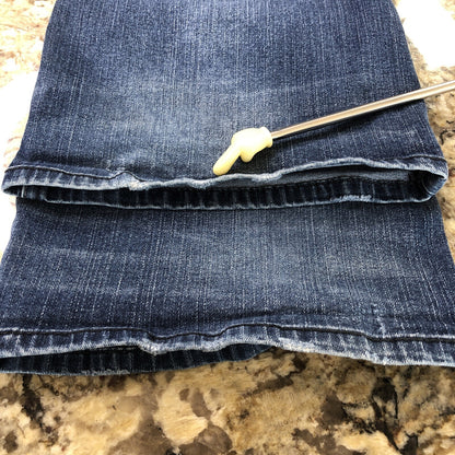 Size 30 X 32 Silver Jean Co. Womens Denim Bootcut Jeans Beaded Distressed