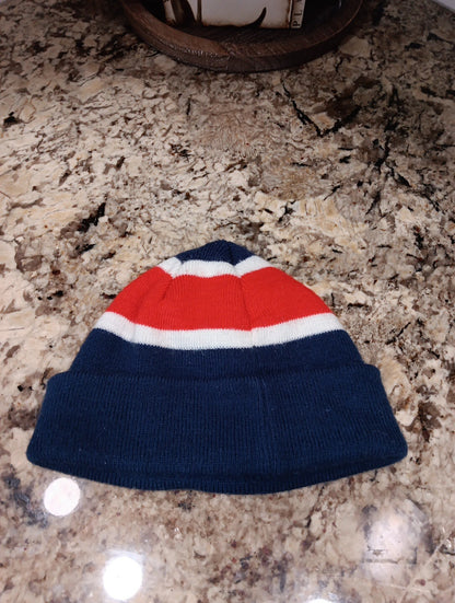 Stepchild Snowboards Patch Beanie Toque One Size Fits All. Blue Red White Cap X