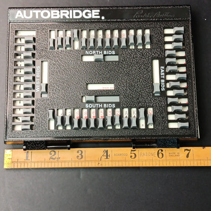 Vintage Autobridge Solo Bridge-Playing Game Handheld Parker Brothers EUC USA