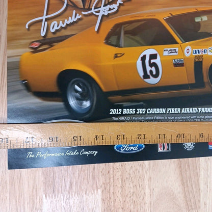 Parnelli Jones THE BOSS IS BACK! Poster SEMA Show 2012 Ford Mustang Very Good