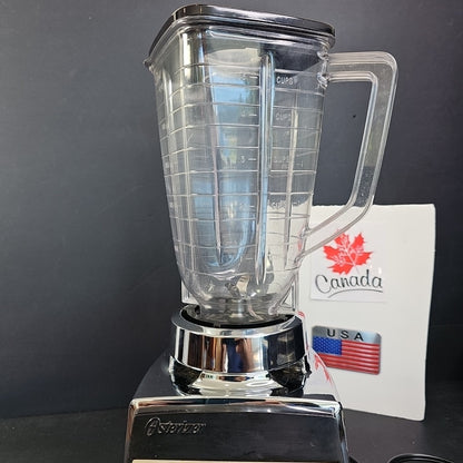Vintage 1960s Osterizer Model 651 Pulse Matic Multi Speed Blender Chrome USA