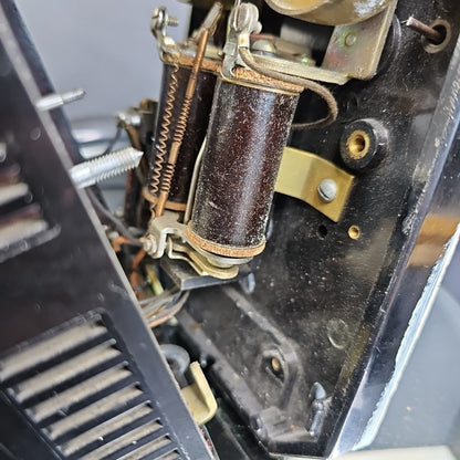 Vintage Black Automatic Electric AE50 Rotary Wall Telephone Needs Cleaning