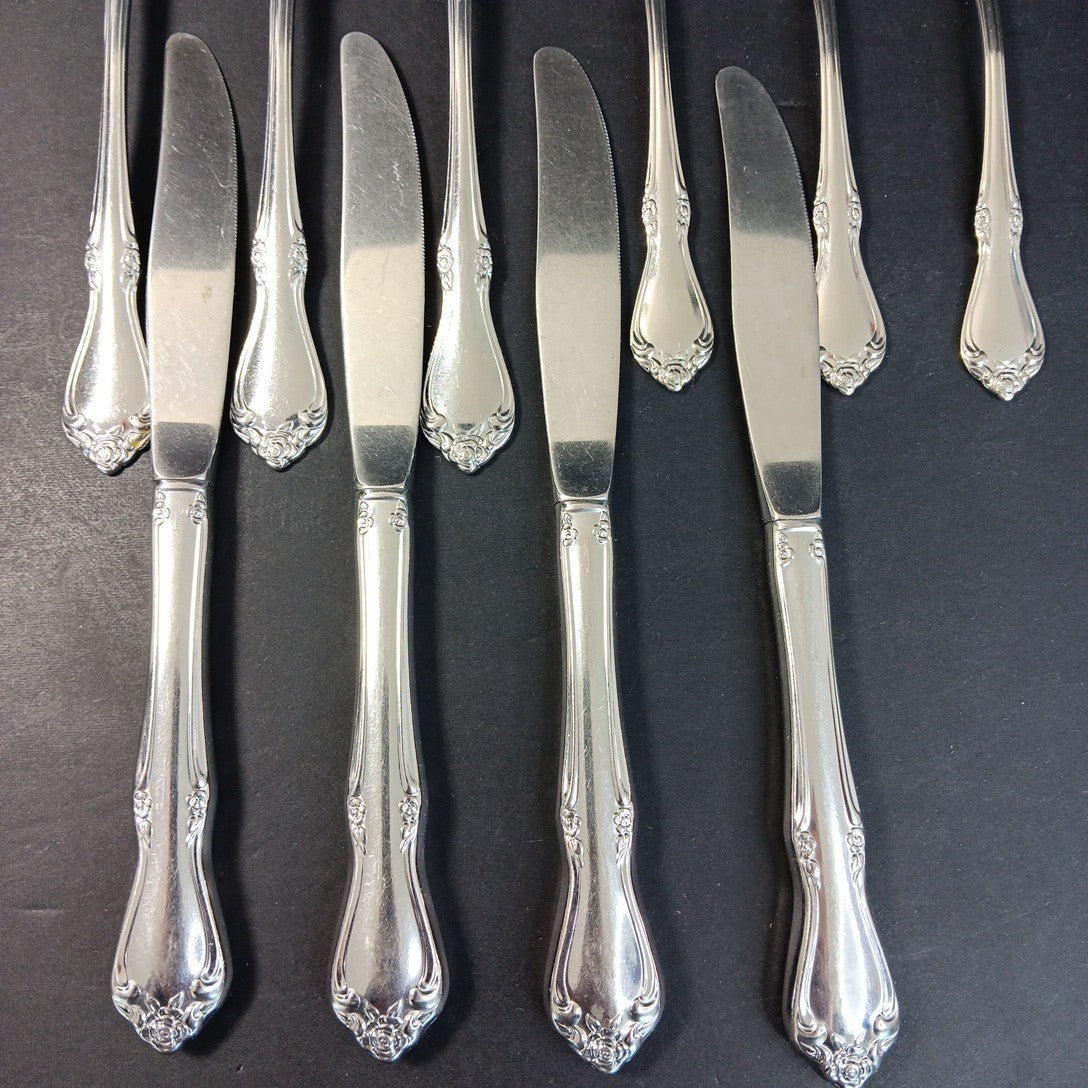 Baycrest Stainless Dinner Salad Forks Knives Cutlery Flatware 11pcs