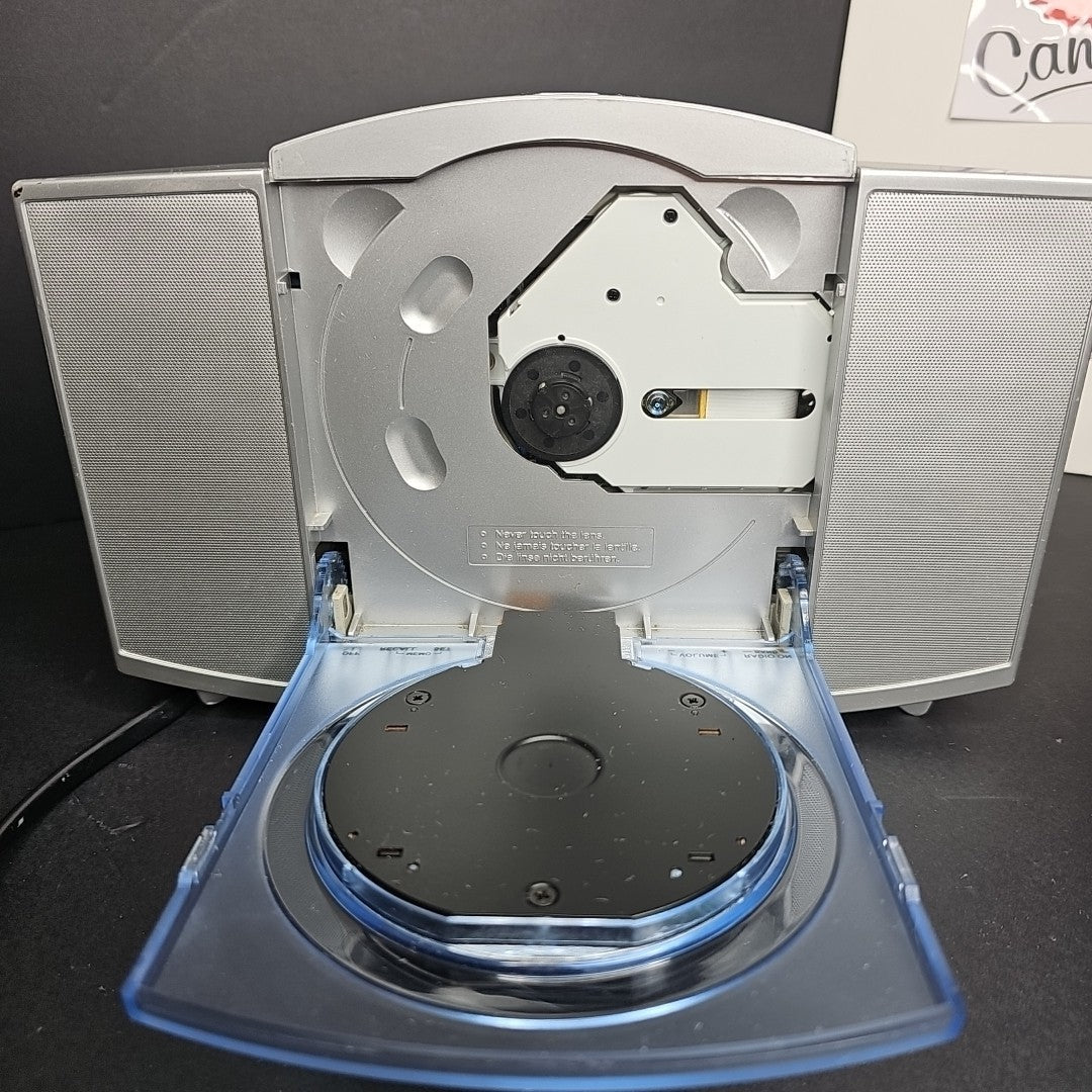 RCA Stereo CD Player Digital AM/FM Tuning Clock Radio RP3755 VTG CD Doesn't Spin