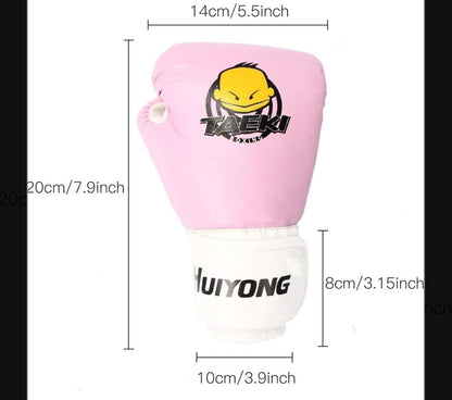 Boxing Gloves Punch Mitts MMA Gloves PU Cartoon Sparring Ages 2-10 4oz HUIYONG