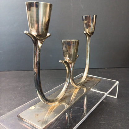 Candelabra Silver Plated Natural Patina Candlestick Holder Wm.A ROGERS Canada
