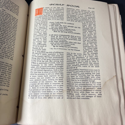 Vintage Elbert Hubbard’s Scrap Book 1923 Roycrofters Leather Bound * READ USA