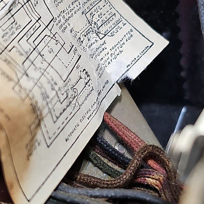 Vintage Black Automatic Electric AE50 Rotary Wall Telephone Needs Cleaning