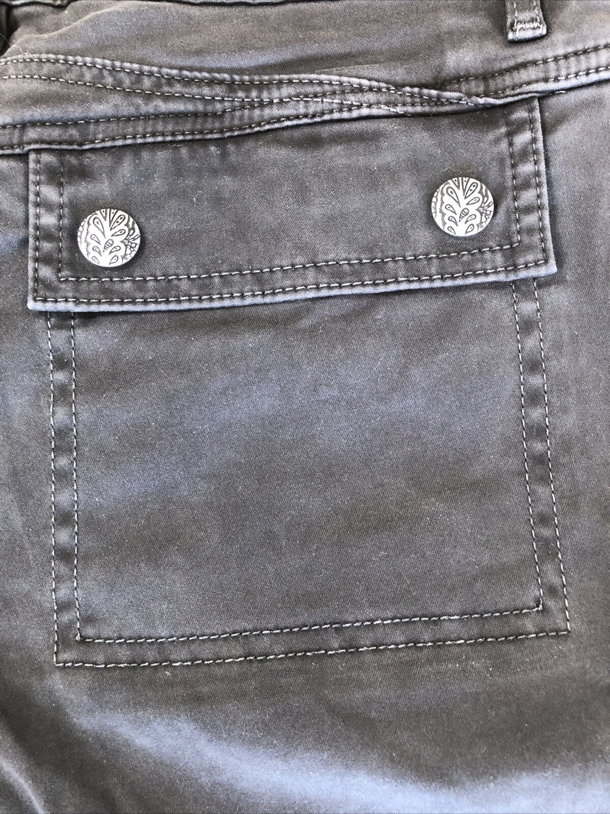 Size 2 X 31.5 PrAna Womens Cargo Pants Tapered Leg Black Low - Mid Rise CN