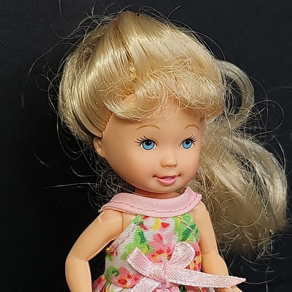 Mattel Barbie Vintage Kelly Girl Doll Blonde With Dress, Underwear And Shoes