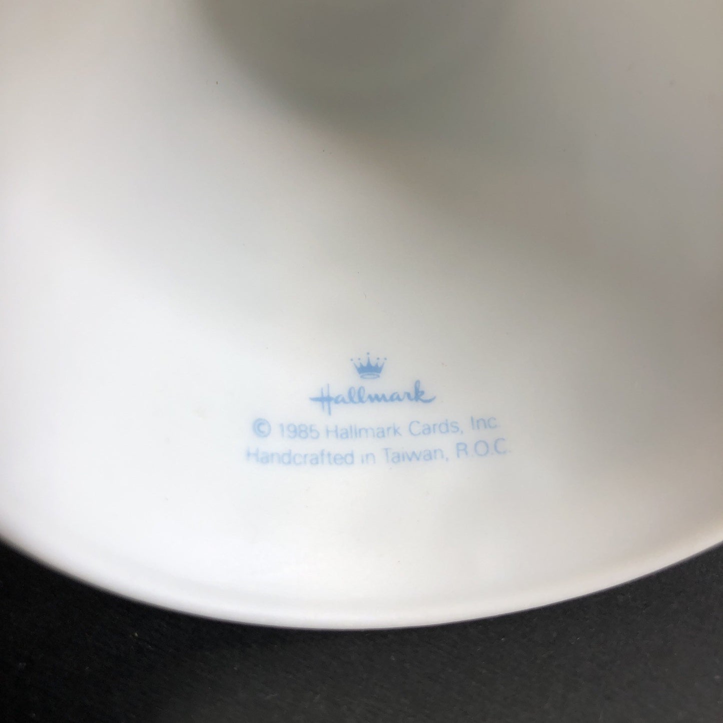 Hallmark Bell Mother And Dad Ceramic Ornament Dated 1985 Keepsake Christmas TW