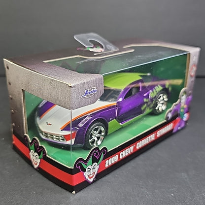 Jada 1/32 Joker 2009 Chevy Corvette Stingray Batman DC Comics Diecast CN