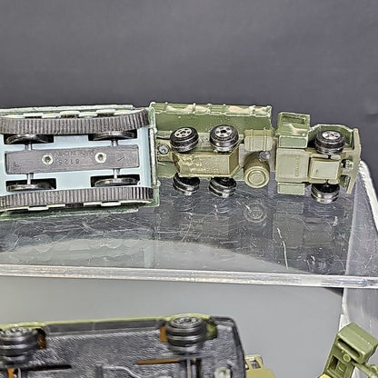 Military Trucks Cars Tanks 7pcs Toy Cars Vintage Camouflage Well Used Condition