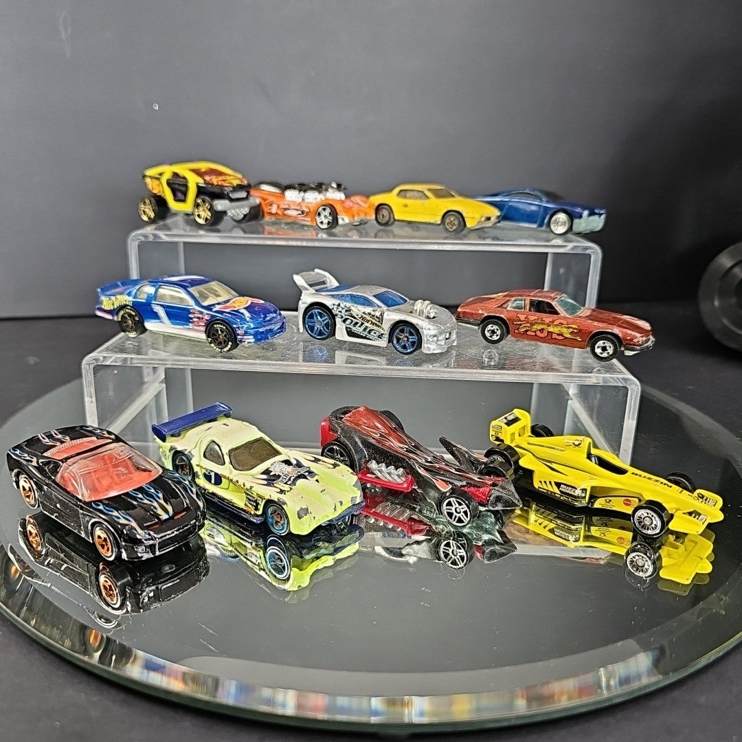 11 Hot Wheels Cars As Shown