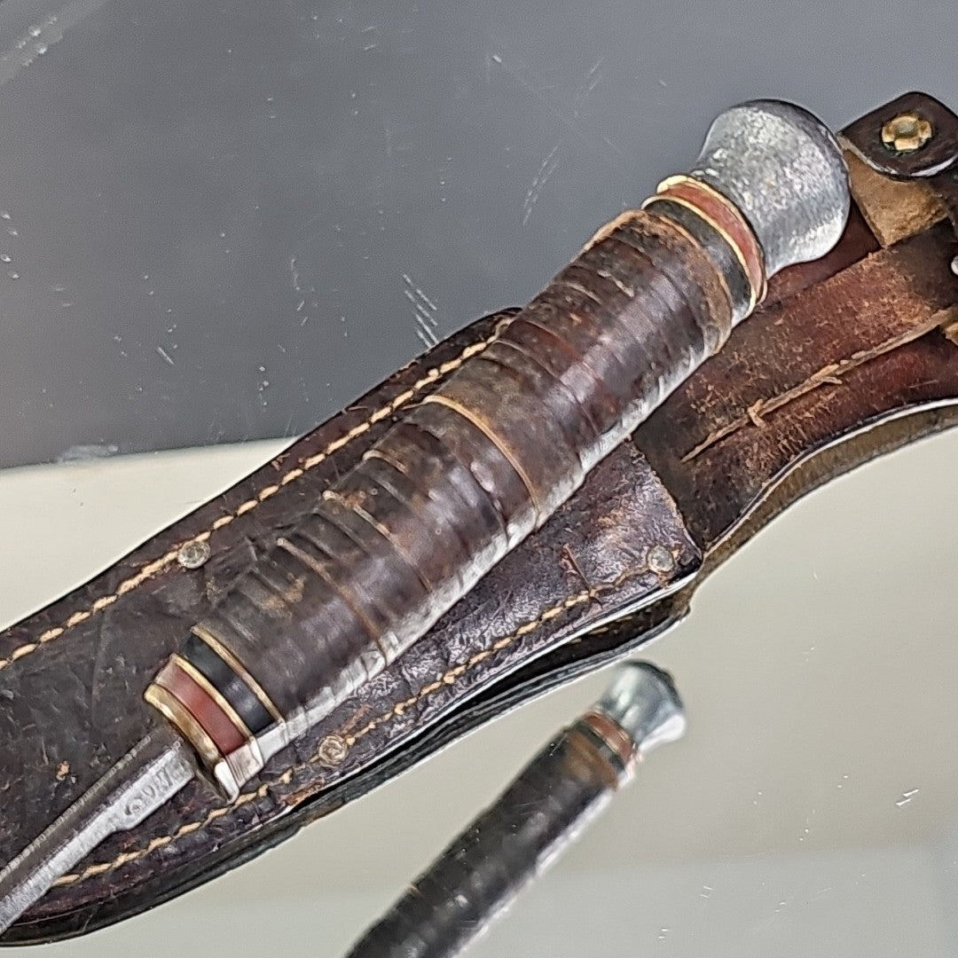 Solingen H 20 Germany Knife With Interesting Marking And Sheath Rare