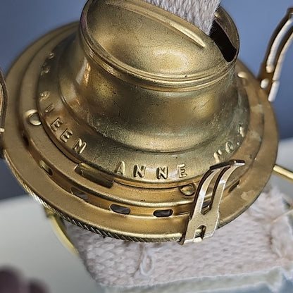 Queen Anne No. 2 Oil Lamp Replacement Burner Part With Wick