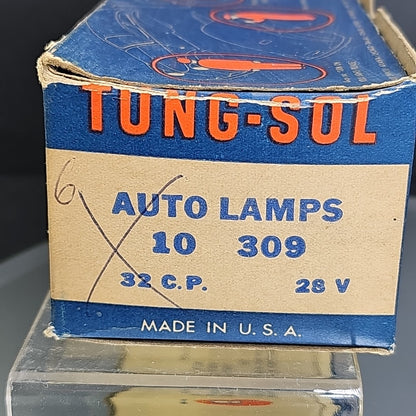 TS309 Automotive Light Bulbs 6pcs NOS With Box 309 32CP 28V