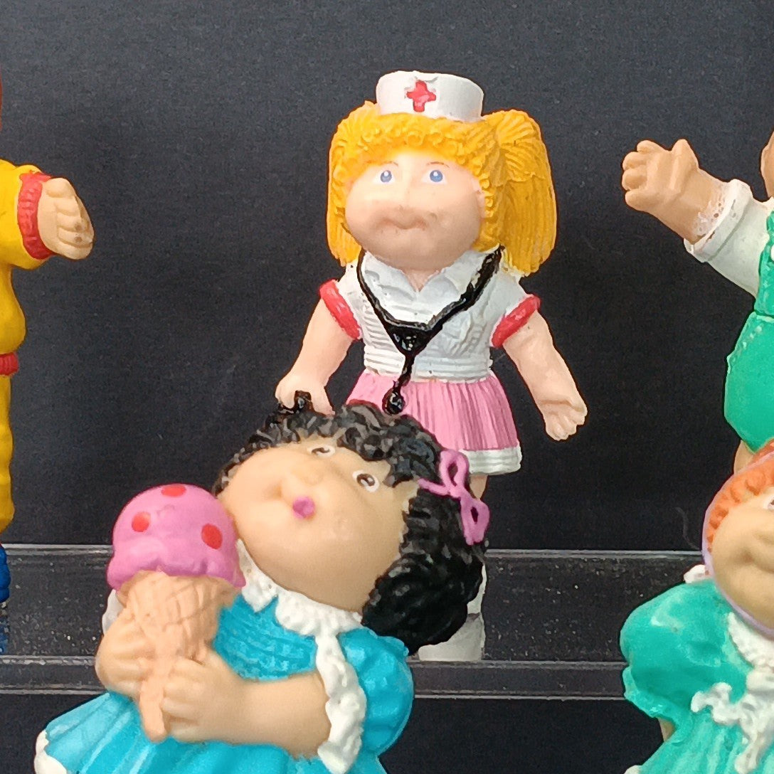 12pcs Cabbage Patch Action Figures Small Babies CPK Vintage Cake Toppers CN