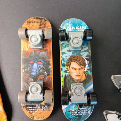Finger Boards As Shown. 3pcs Tech Deck, 2pcs Star Wars. See Photos. Total 9pcs