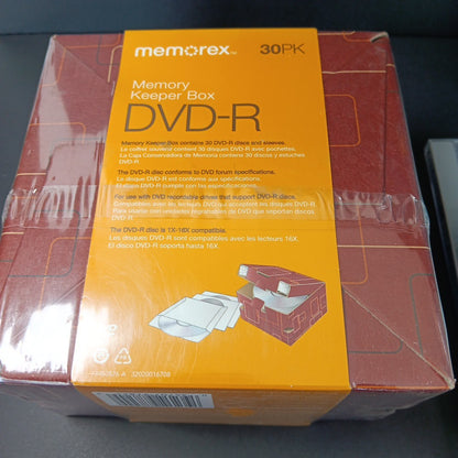 38 X New Dvd-R Blank Media Memorex (30pcs) And LG (8pcs) Taiwan Or Korea