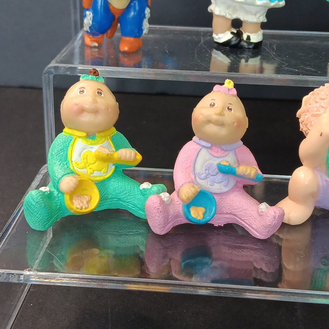 12pcs Cabbage Patch Action Figures Small Babies CPK Vintage Cake Toppers CN