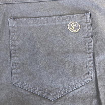 Size 12 X 13 Simon Chang Womens Shorts Black Stretch Casual Below Knee CN