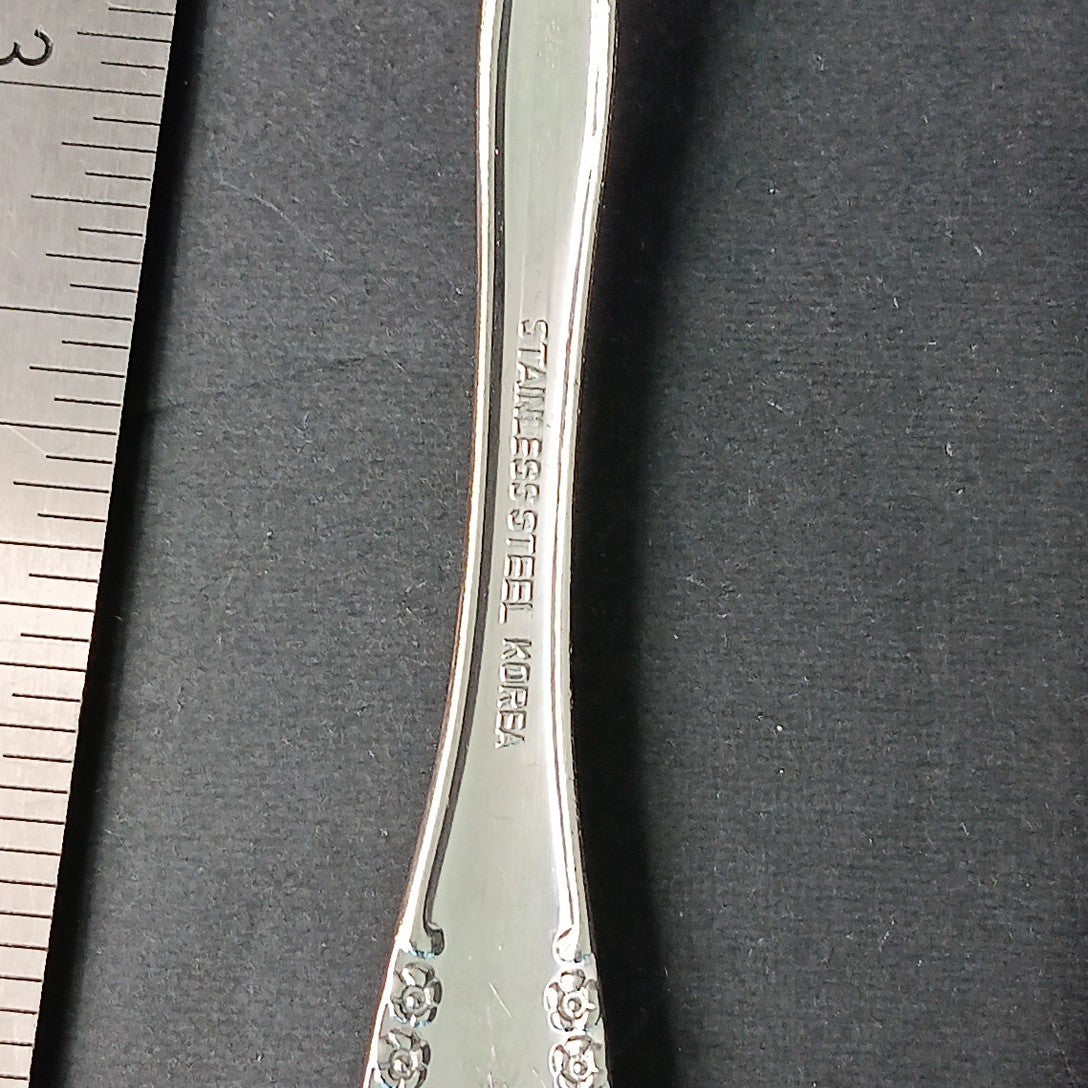 14pc Stainless Steel Korea Flatware Incomplete Set Rose Flowers Fork Knife Spoon