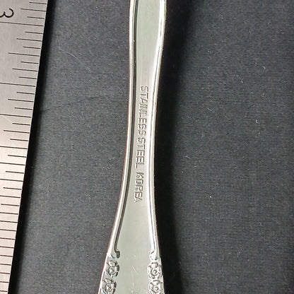 14pc Stainless Steel Korea Flatware Incomplete Set Rose Flowers Fork Knife Spoon