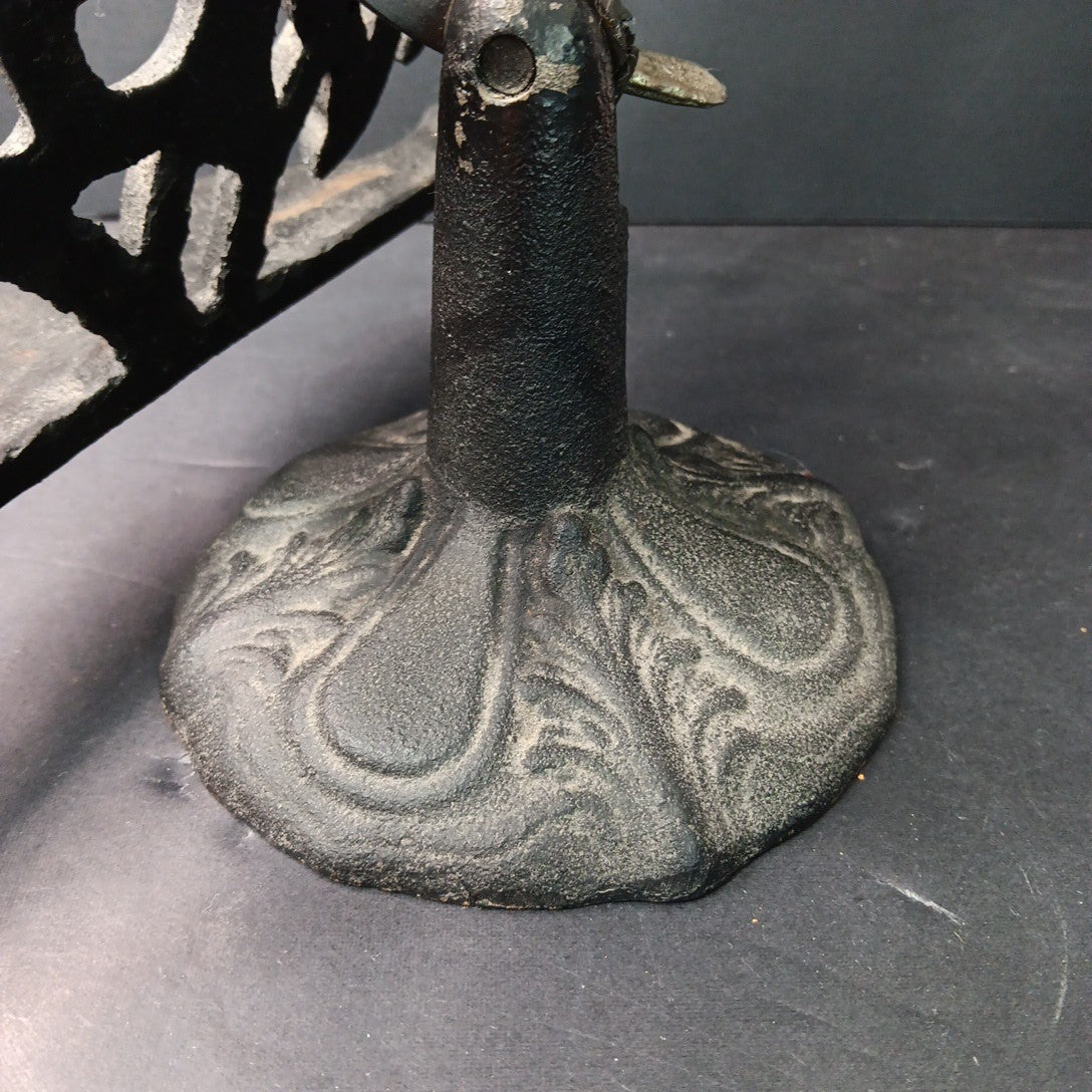 Kitchen Cast Iron Black Recipe Adjustable Cooking Book Holder Stand Heavy