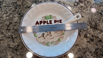 Festival Ironstone Apple Pie Korea & Georgian China 22K Gold Pie Server Canada