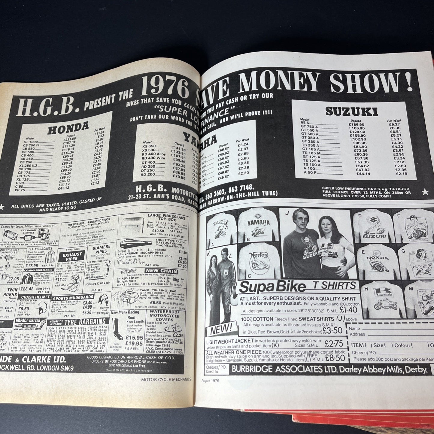 Vtg. 9x Motor Cycle Mechanic Magazines 1973 - 1976 Bikes Printed In England