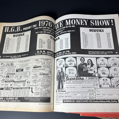 Vtg. 9x Motor Cycle Mechanic Magazines 1973 - 1976 Bikes Printed In England