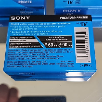 3pack Sony DVM60PRR Premium Mini Video Tape New And Sealed