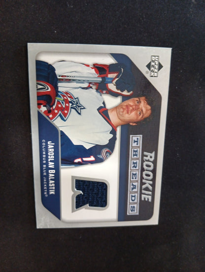 2005-06 Upper Deck Threads Jaroslav Balastik Rookie Jersey #RT-JB Columbus Blue