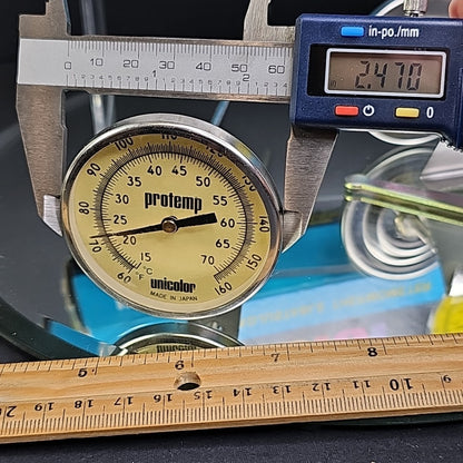 TWO Unicolor Protemp Thermometer Cat 348 Photo Lab Adjustable Luminescent