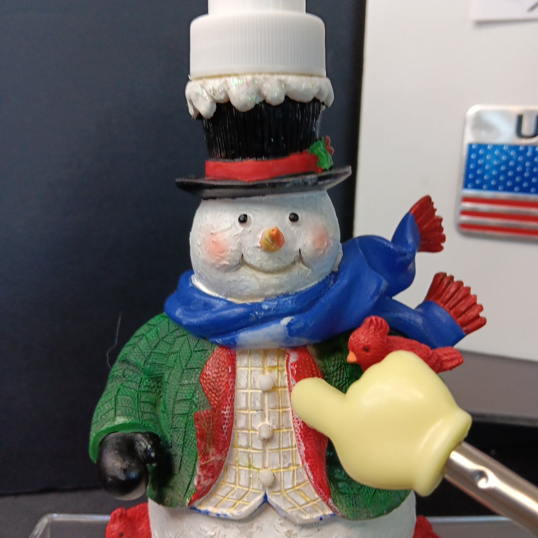 Frosty The Snowman Lotion Soap Pump Dispenser Holiday - SEARS 6.5" New VINTAGE