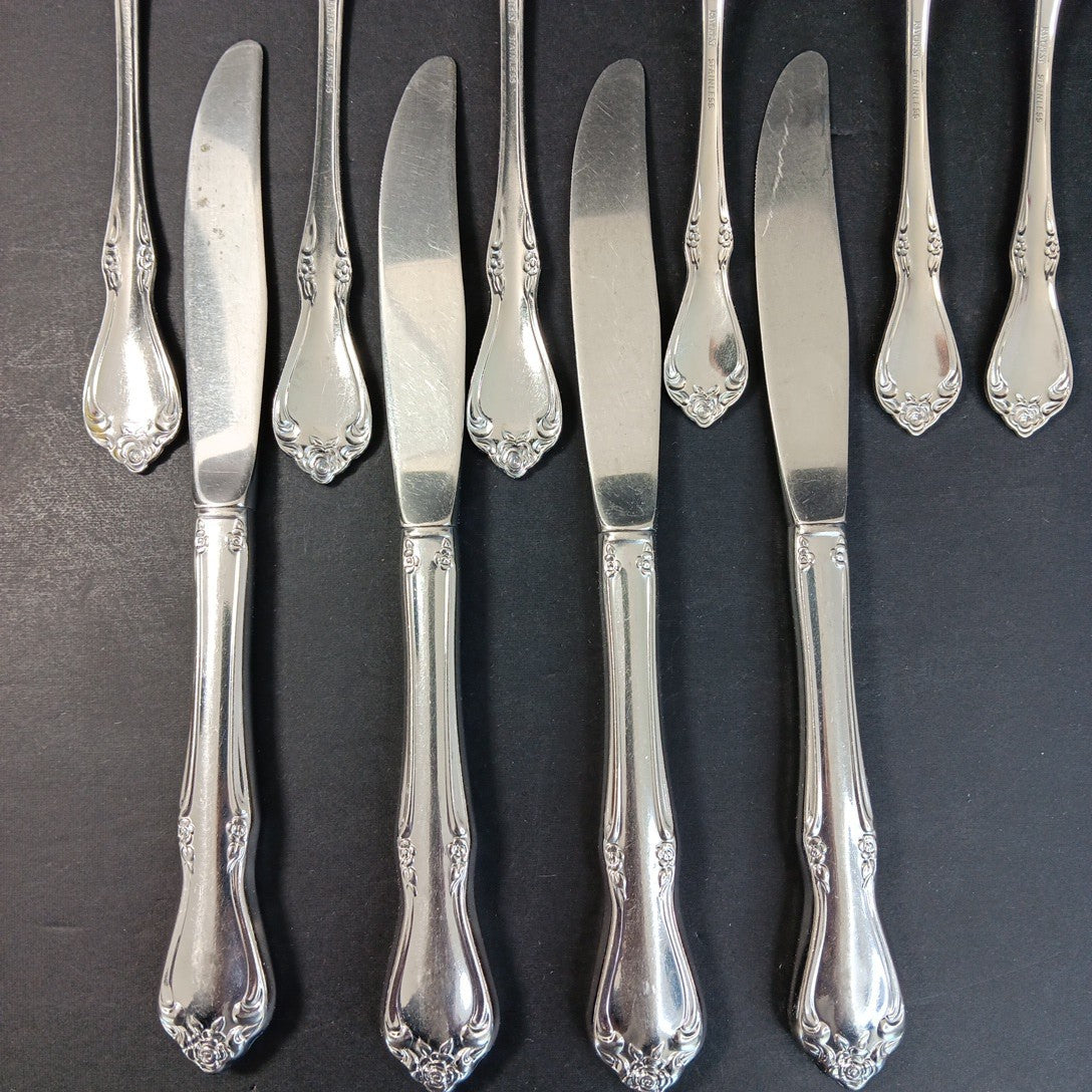 Baycrest Stainless Dinner Salad Forks Knives Cutlery Flatware 11pcs