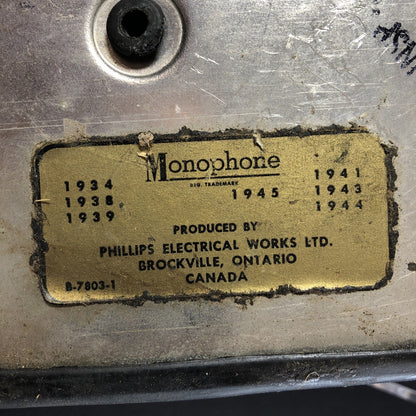 1940s Monophone Internal Ringer Mechanism Phillips Electrical AE34 AE35 Untested