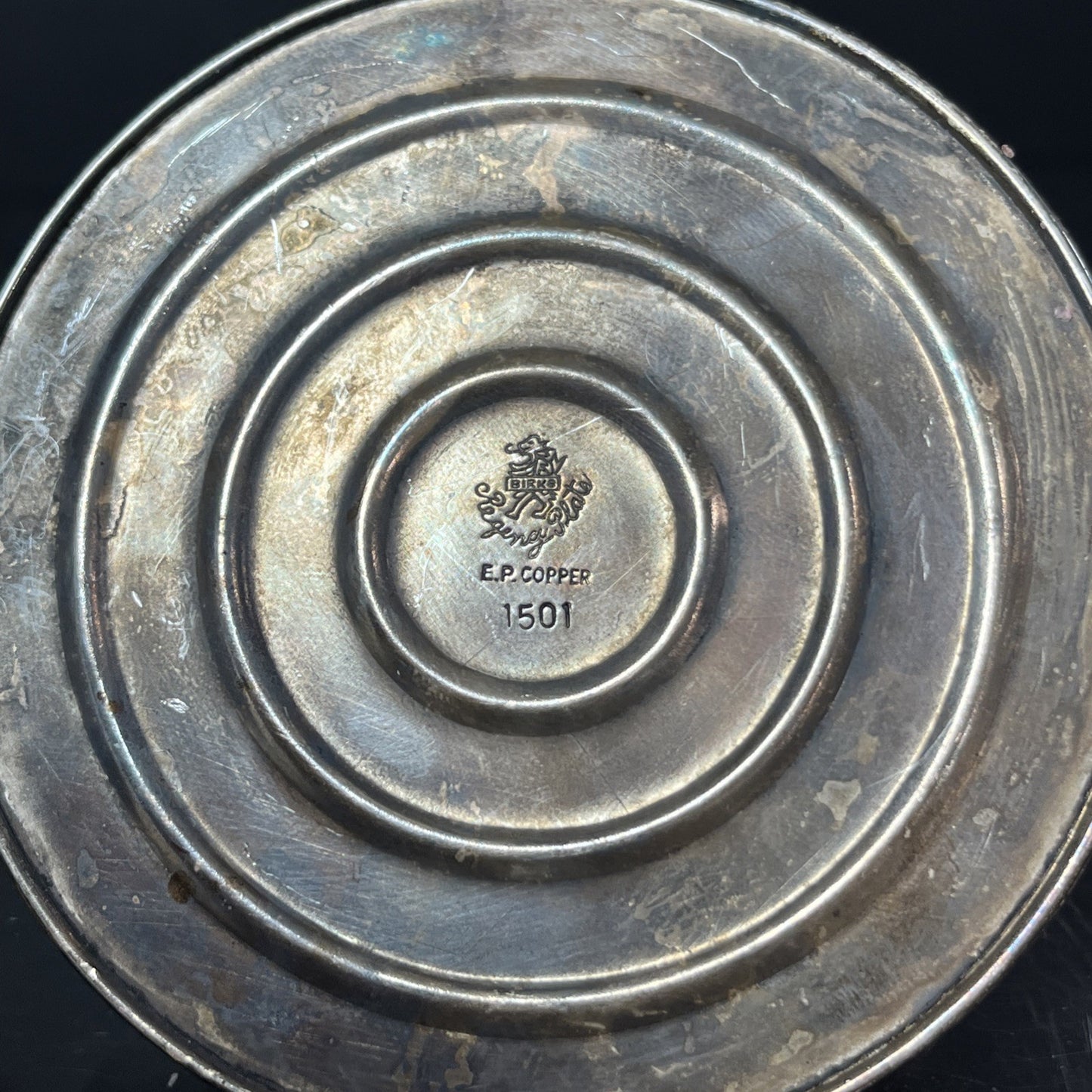 BIRKS Silver Plated Candlestick Holders E.P. Copper 1501 Unpolished