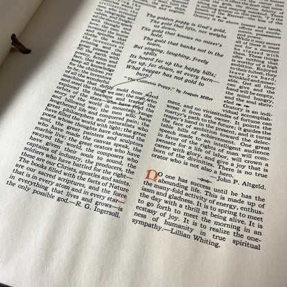 Vintage Elbert Hubbard’s Scrap Book 1923 Roycrofters Leather Bound * READ USA